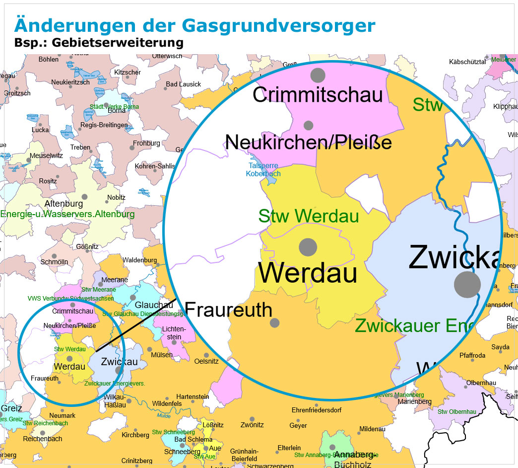 Gasgrundversorger-Änderungen 2017 in Deutschland