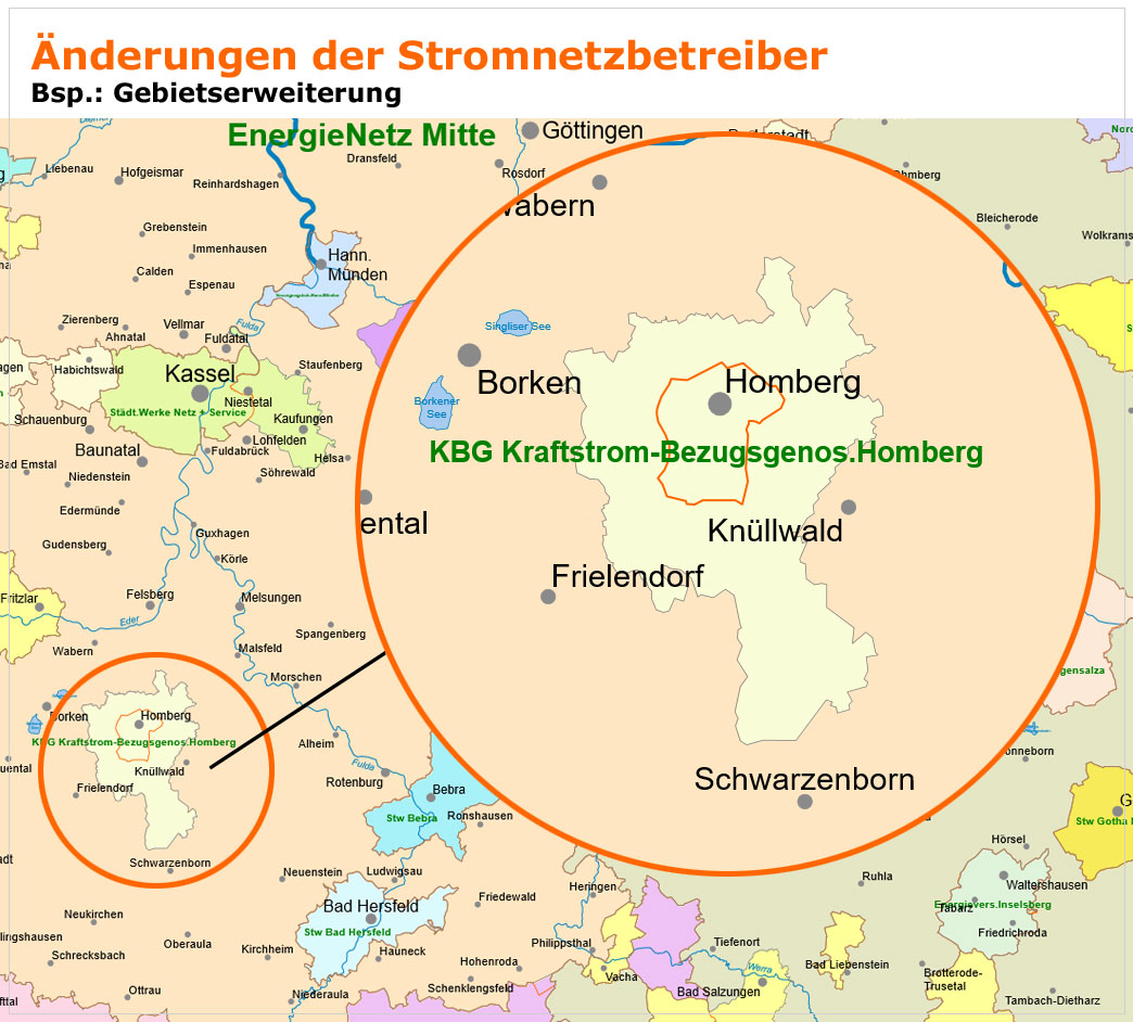 Stromnetzbetreiber-Änderungen 2017 in Deutschland
