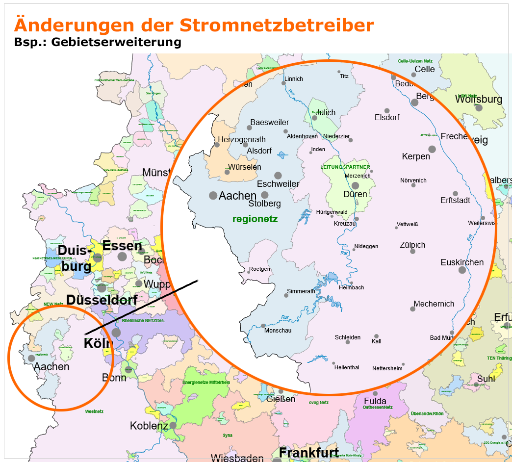 Stromnetzbetreiber-Änderungen 2018 in Deutschland